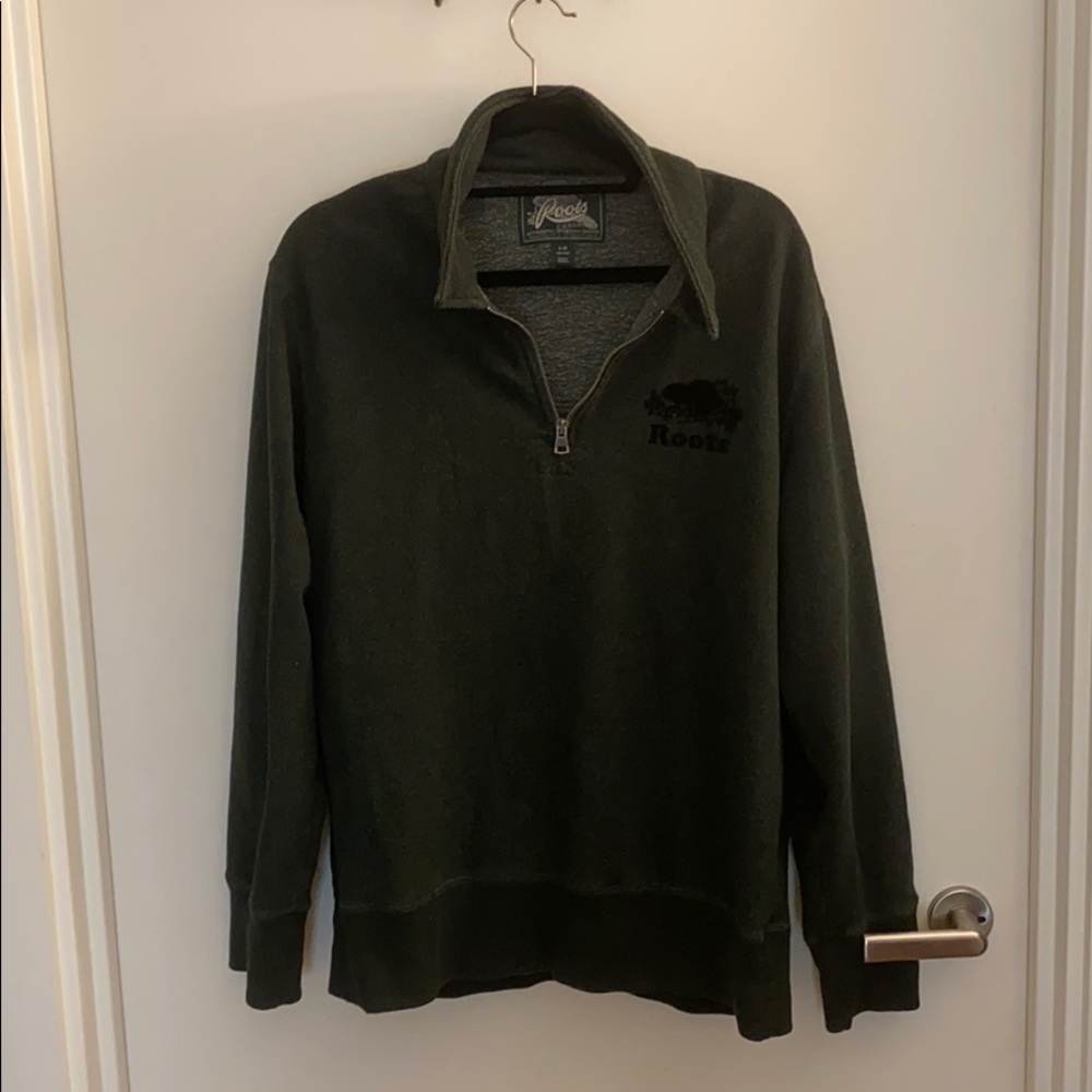 Roots quarter zip sweater